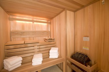 Yerleşik özel sauna
