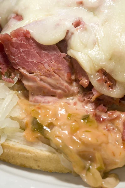 Reuben sandwich close up — Stock Photo, Image
