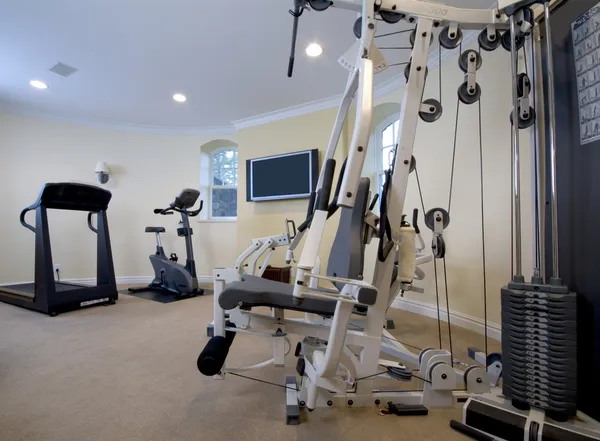 Gimnasio casero — Foto de Stock