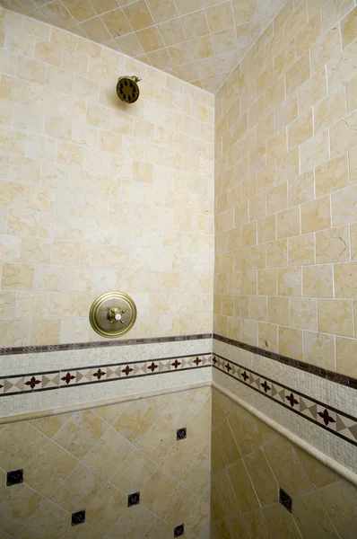 Tegel detail douche — Stockfoto