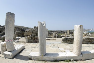 Agora sütunları delos Yunanistan