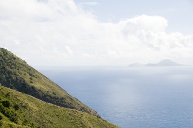 Saba Hollanda Antilleri mountain view sint eustatius süt içinde