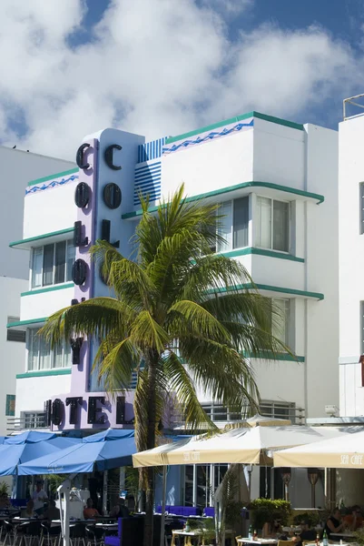 Art deco hotel sud spiaggia miami florida — Foto Stock