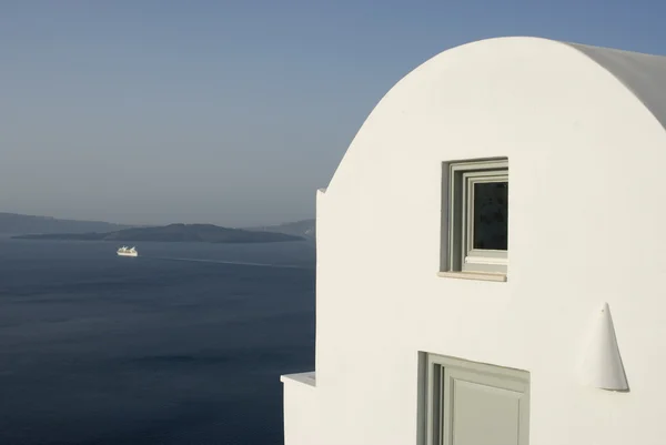 Santorini ongelooflijke huis met uitzicht — Stockfoto