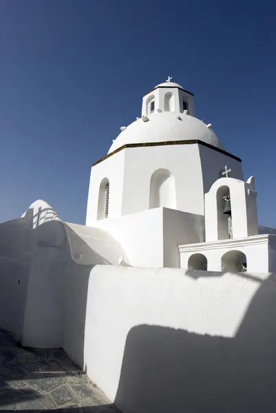 Klasický řecký ostrov kostel — Stock fotografie