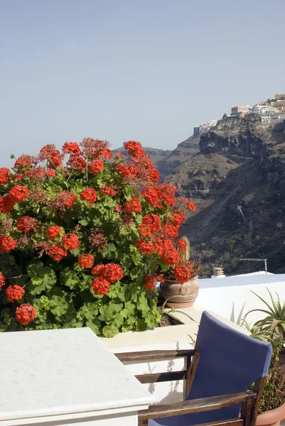 Table de café avec vue incroyable — Photo