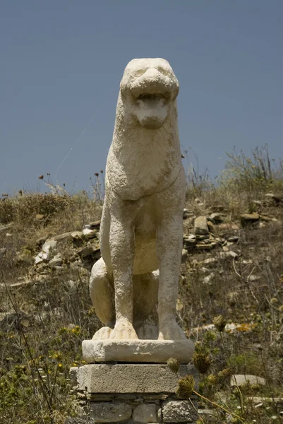 Löwen der Naxianer delos — Stockfoto