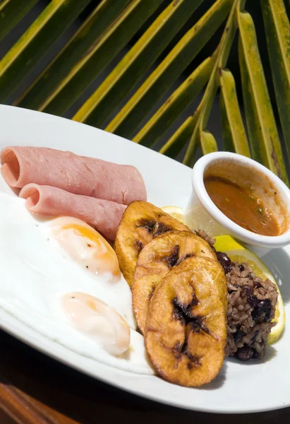 Typical nicaragua breakfast — Stock Photo, Image