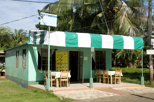 Restaurant ice cream shop colorful Corn Island Nicaragua — Stock Photo, Image