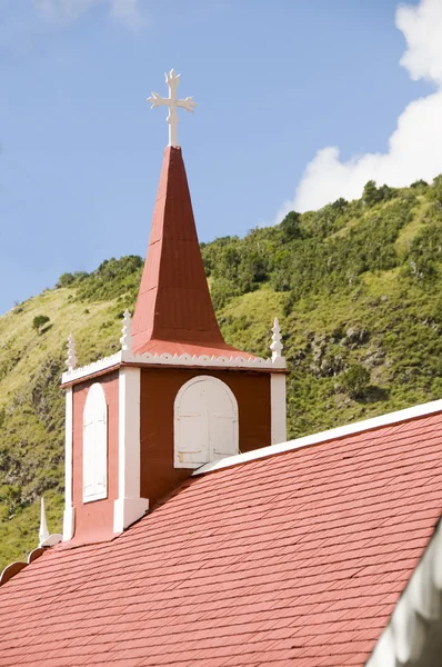 Kerk van het platform saba Nederlandse Nederland — Stockfoto