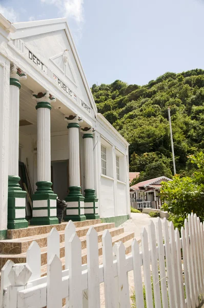 Government building Saba Dutch Netherlands Antilles — Stock Photo, Image