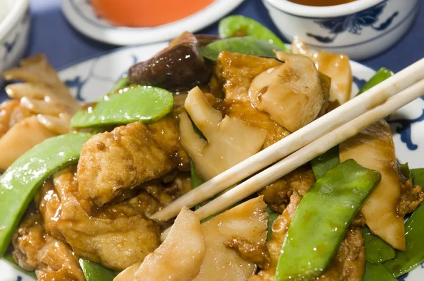 Tofu bean curd at chinese restaurant — Stock Photo, Image