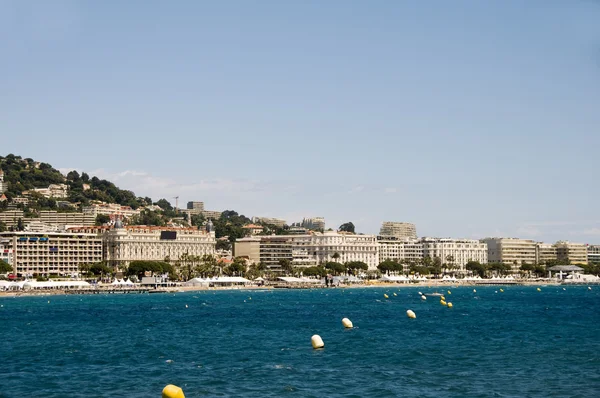 Mar Mediterrâneo resort panorama Cannes França — Fotografia de Stock