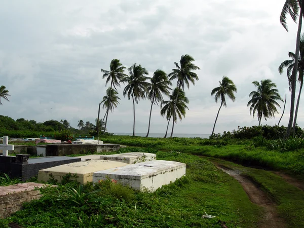 Cemitério à beira-mar — Fotografia de Stock