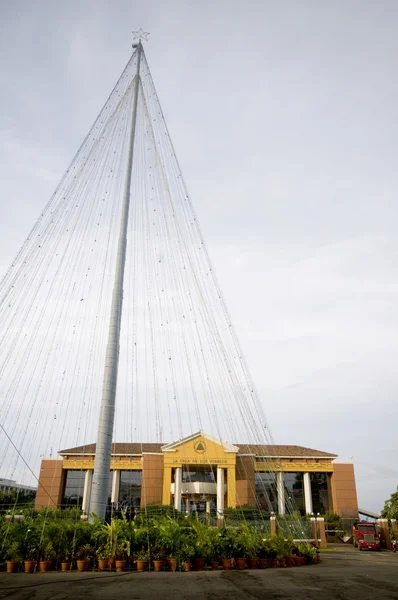 Plaza de la republica Ulusal Noel ağaç paseo de la princessa Cumhurbaşkanlığı evi ve Ulusal Müze ve palacio nacional managua nicaragua — Stok fotoğraf