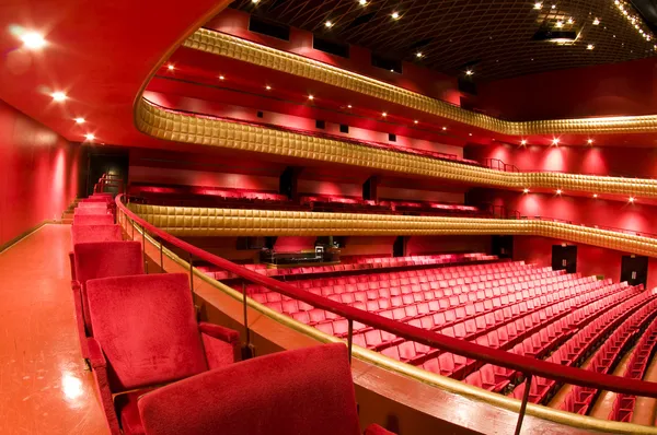 Ruben dario national theater managua nicaragua interiör plysch röd sammet placerar Centralamerika — Stockfoto