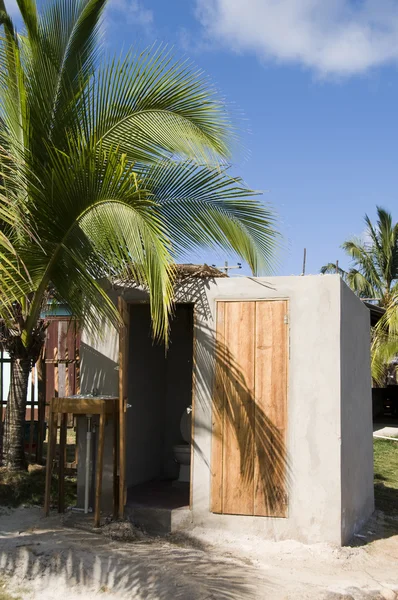 Outhouse and wash room corn island — Stock Photo, Image