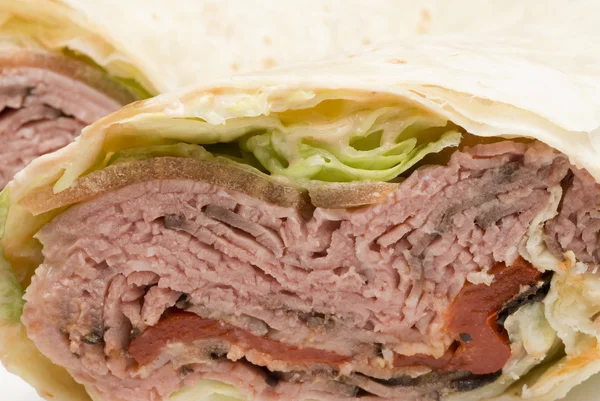 Stekt nötkött wrap — Stockfoto