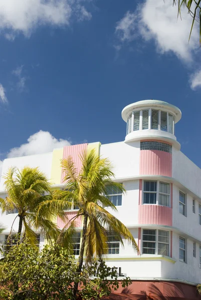 Art deco hotel jižní pláže miami — Stock fotografie