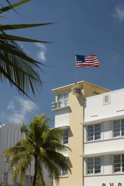 Architettura hotel facciata spiaggia sud miami florida — Foto Stock