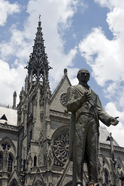 Basílica quito ecuador estatua garcia moreno —  Fotos de Stock