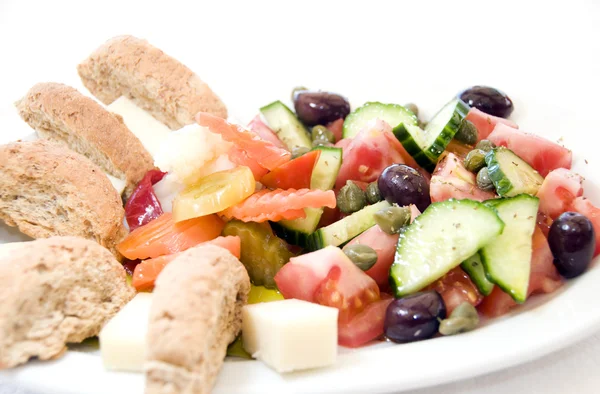 Greek vegetable plate — Stock Photo, Image