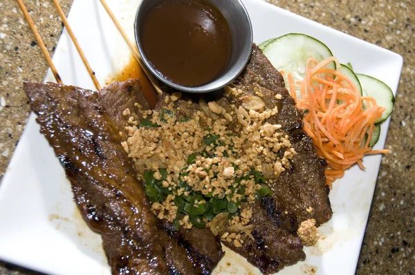 Bo nuong sate Vienamese aperitivo de alimentos — Foto de Stock