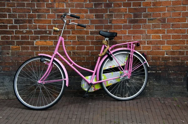 Ikony rowerów w amsterdam, Holandia — Zdjęcie stockowe