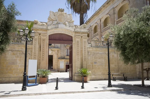 Malta vilhena palace mdina — стоковое фото