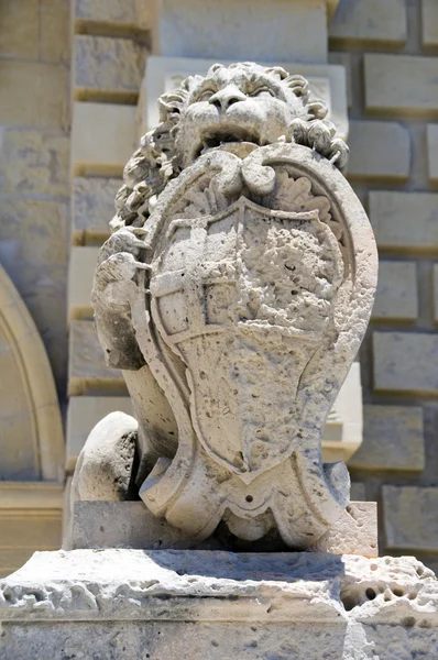 Architectural detail entry to mdina silent city malta — Stock Photo, Image