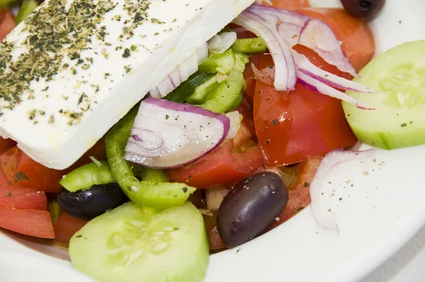 Görög saláta feta sajttal — Stock Fotó
