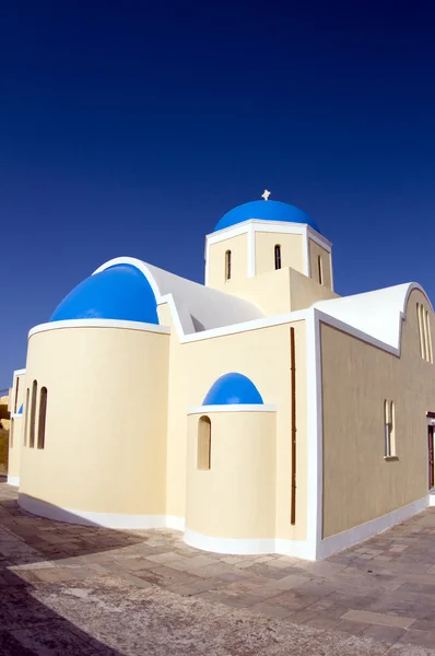Greek island church santorini — Stock Photo, Image