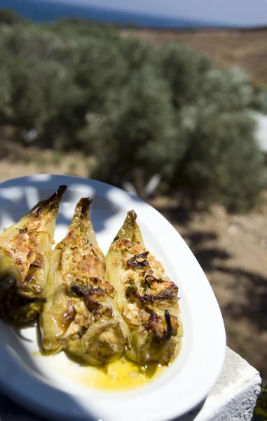 Gevulde paprika's fetakaas — Stockfoto