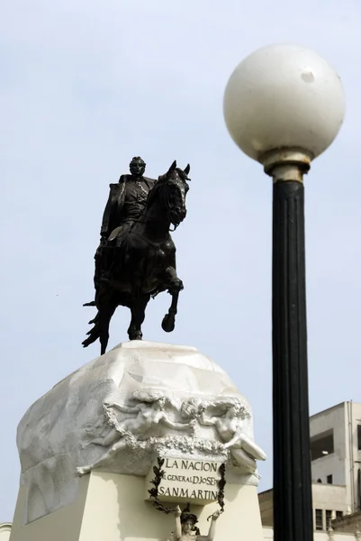 Statua jose san martin lima peru — Foto Stock