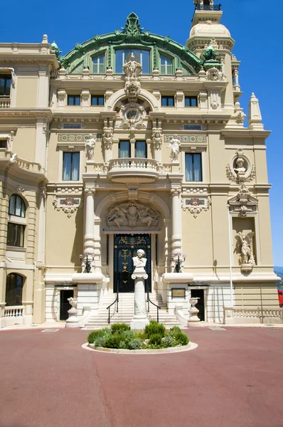 Inträde Monte-Carlo Casino och operahuset Monaco franska Rivieran Cote d'azur — Stockfoto