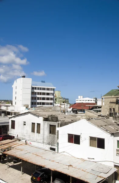 Dachterrasse blick stadtzentrum san andres insel kolumbien südamerika — Stockfoto