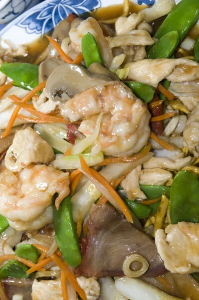 Ten igredient sea food chinese — Stock Photo, Image