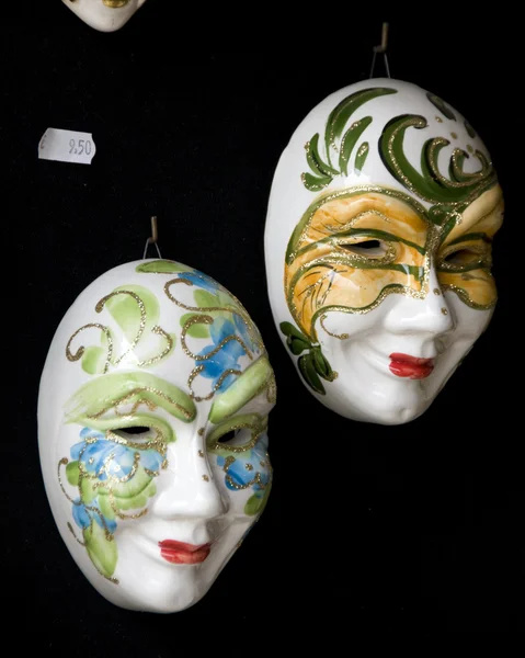 Maski weneckie wyświetlić sklep szkła murano Wenecja Włochy — Zdjęcie stockowe