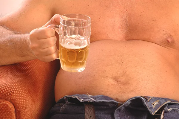 Barriga de cerveja — Fotografia de Stock