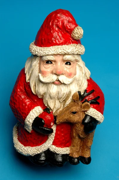 Gelukkig keramische santa — Stockfoto