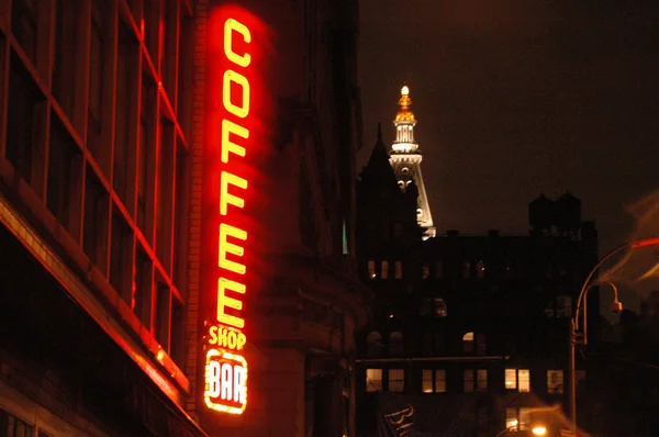 Grainy new york night — Stock Photo, Image