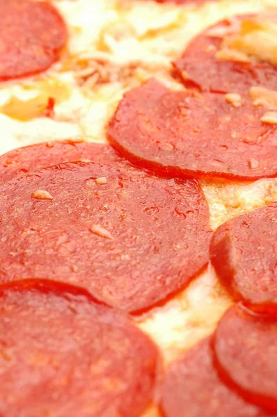 Macro pepperoni — Stock Photo, Image