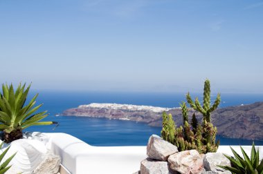 Yunan Adası Akdeniz görünüm santorini