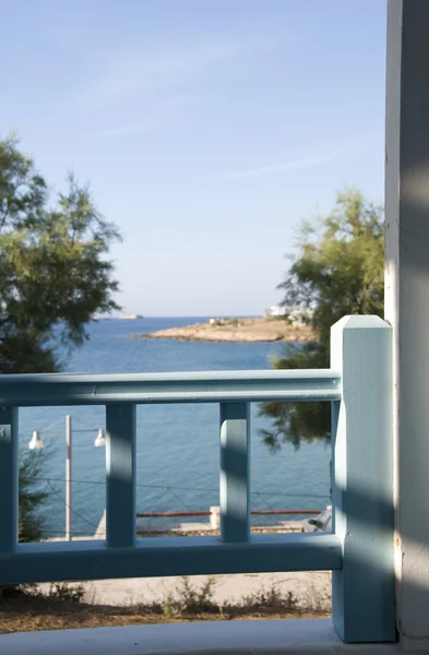 Pohled na řeckém ostrově paros logaras Kyklady — Stock fotografie