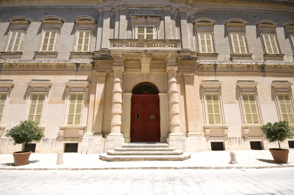 Malta mdina casa testaferrata istana — Stok Foto