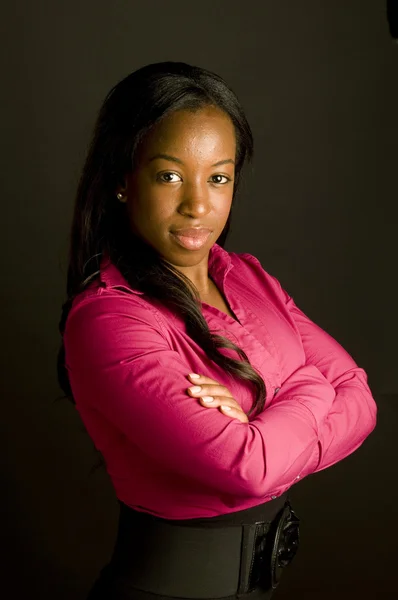 Serious hispanic young business woman — Stock Photo, Image