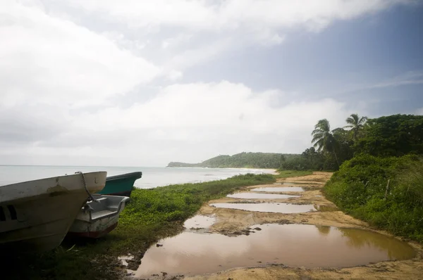 Fischerboot Mais Insel Nicaragua — Stockfoto