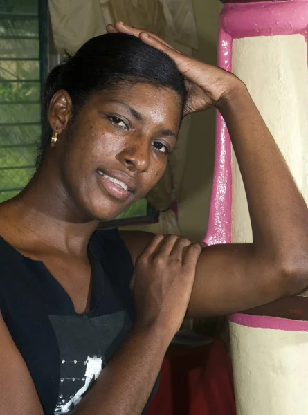 Native woman posing nicaragua — Stock Photo, Image