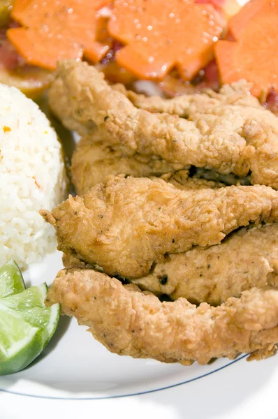 Filet of fish breaded nicaragua — Stock Photo, Image