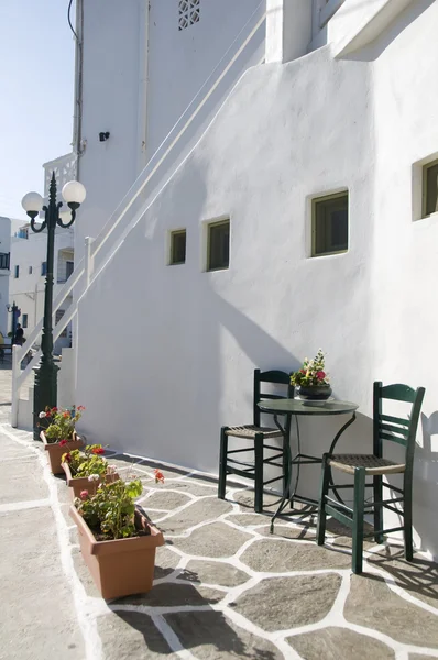 Pemandangan jalan pulau Yunani — Stok Foto